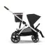 Gazelle S Stroller - Silver / Moon Black - OPEN BOX