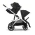 Gazelle S Stroller - Silver / Moon Black - OPEN BOX