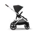 Gazelle S Stroller - Silver / Moon Black - OPEN BOX