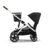 Gazelle S Stroller - Silver / Moon Black - OPEN BOX