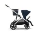 Gazelle S Stroller - Silver / Ocean Blue - OPEN BOX