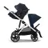Gazelle S Stroller - Silver / Ocean Blue - OPEN BOX