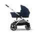 Gazelle S Stroller - Silver / Ocean Blue - OPEN BOX