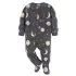 2-Pack Footed Blanket Fleece Sleepers - Space