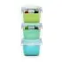 Glass Container with Silicone Sleeve - Blue 25oz
