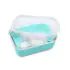 Glass Container with Silicone Sleeve - Blue 25oz