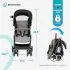 GOLD Otto Self-Folding Lightweight Stroller - Moonstone