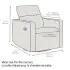 Isla Cloud Power Recliner - Vanilla