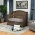 Louis 4 In 1 Convertible Crib - Mocha