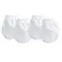 Flannel No Scratch Mittens White