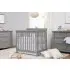 Kalani 4 In 1 Convertible Mini Crib - Grey