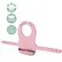 Silicone Baby Bib - Purple Rose