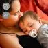 Day and Night Baby Pacifier - Blue & White