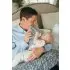 Breastfeeding Pillow with Cover - Grey