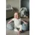 Breastfeeding Pillow with Cover - Grey