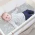 Percale Playard Sheet Printed - Bunny Grey