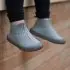 Hi-Top Knit Shoes - Grey