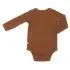 Long Sleeve Bodysuit In Tencel - Caramel