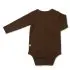 Long Sleeve Bodysuit In Tencel - Chestnut