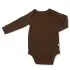 Long Sleeve Bodysuit In Tencel - Chestnut