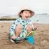 Long Sleeve One Piece UV Jumpsuit - Blue Whale
