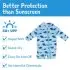 Long Sleeve One Piece UV Jumpsuit - Blue Whale