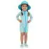 Long Sleeve One Piece UV Jumpsuit - Watermelon