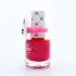 Peel Off Nail Polish Shimmer Pink with Kitty Ring