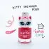 Peel Off Nail Polish Shimmer Pink with Kitty Ring