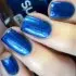 Peel Off Nail Polish Dark Blue with Narwhal Ring