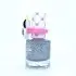 Peel Off Nail Polish Glitter Silver with Panda Ring