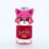 Peel Off Nail Polish Pearl Dark Red with Fox Ring