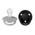 De Lux Silicone Pacifier 2 Pack - Cloud/Black 0-3 Years