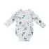 Long Sleeve Bodysuit In Tencel - Dinosaurs