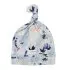 Top Knot Beanie Tencel - Ink Floral