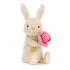 Bashful Bunny with Peony Little
