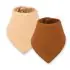 Kaffle Bandana Bib 2 Pack - Beige/Rust