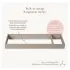 KD Pala Collection Double Dresser Topper Change Table Top - Taupe