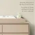 KD Pala Collection Double Dresser Topper Change Table Top - White