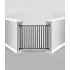 Bamboo Angle Mount Safeway Gate - Grey