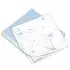 Flannel Receiving Blanket 2 Pack - Blue Solid/Stars
