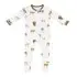 Printed Zippered Footie - Moo