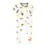 Printed Zippered Footie - Moo