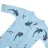 Printed Zippered Footie - Stream Shark