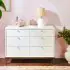 Laurel 6-Drawer Dresser - White/Chestnut