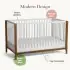 Laurel Island 4 in 1 Crib - White/Chestnut