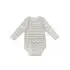 Long Sleeve Bodysuit In Tencel - Grey Mudcloth