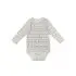 Long Sleeve Bodysuit In Tencel - Grey Mudcloth