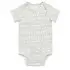 Short Sleeve Bodysuit - Grey Mudcloth