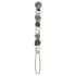 Silicone Pacifier Clip - Beadless Monstera